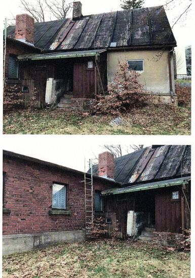 abgerissenes Haus